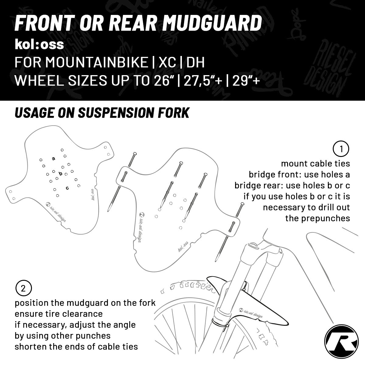 Riesel Design – Vorderer Kotflügel – KOL:OSS