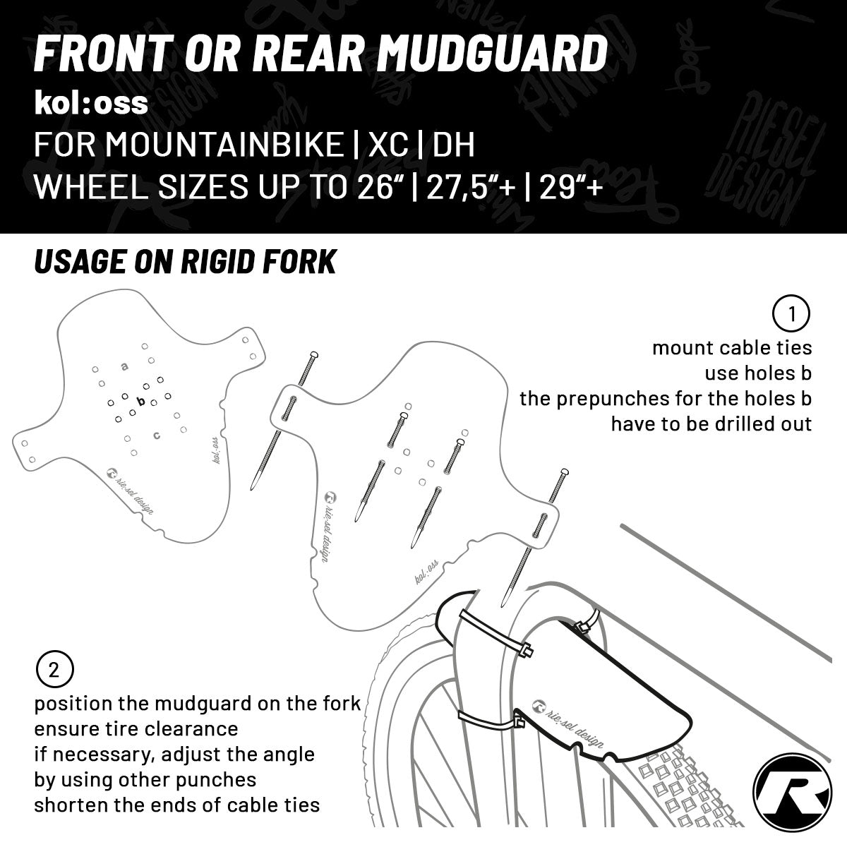 Riesel Design – Vorderer Kotflügel – KOL:OSS