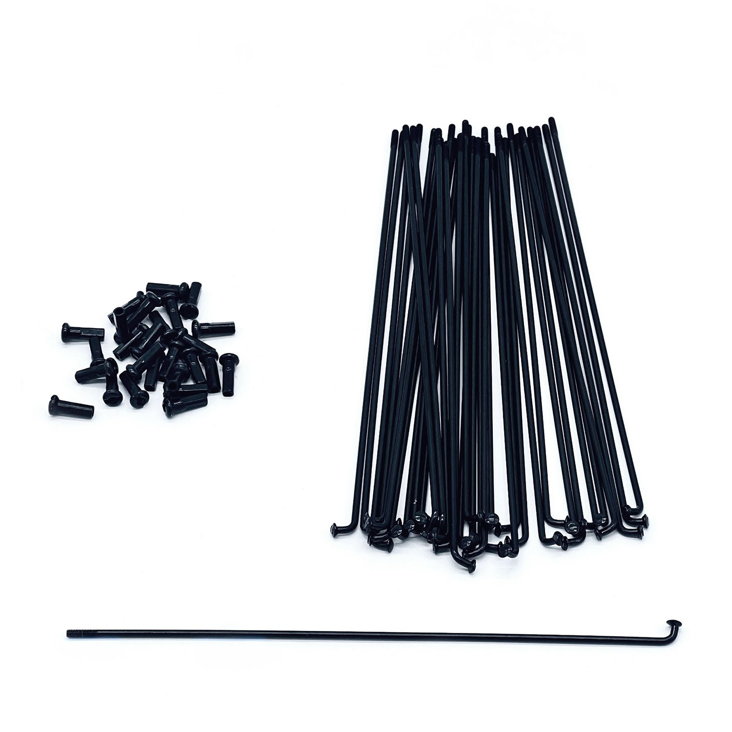 Super Strada - Vordere Speichen und Nippel (Satz für alle Speichen und Nippel für ein Rad)