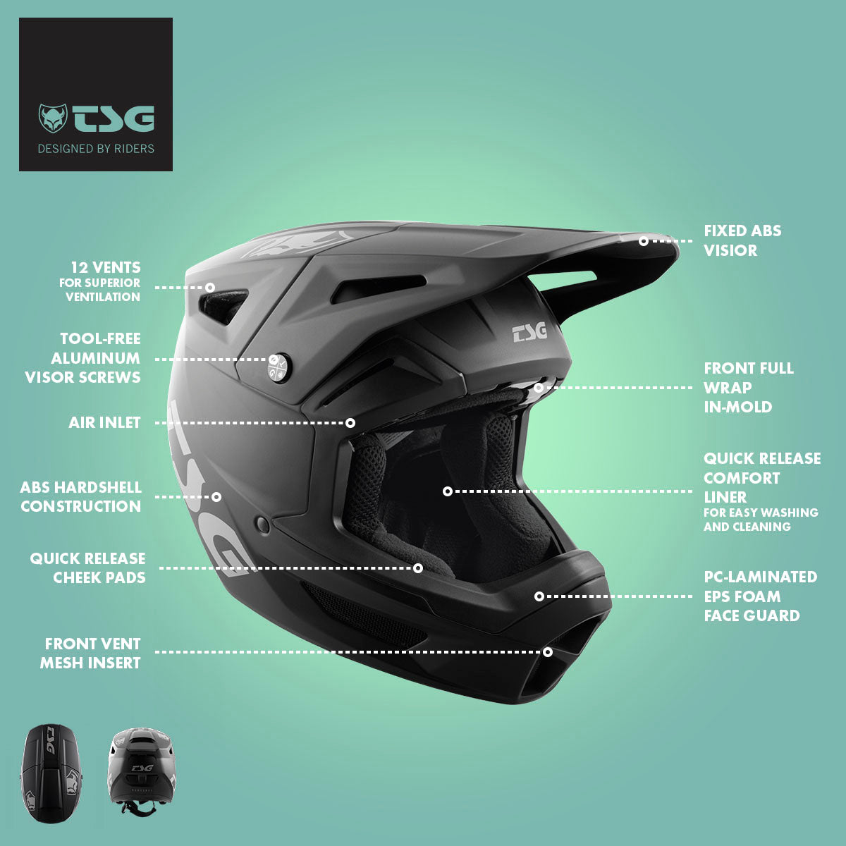 TSG - Sentinel Helm - Full Face Downhill MTB