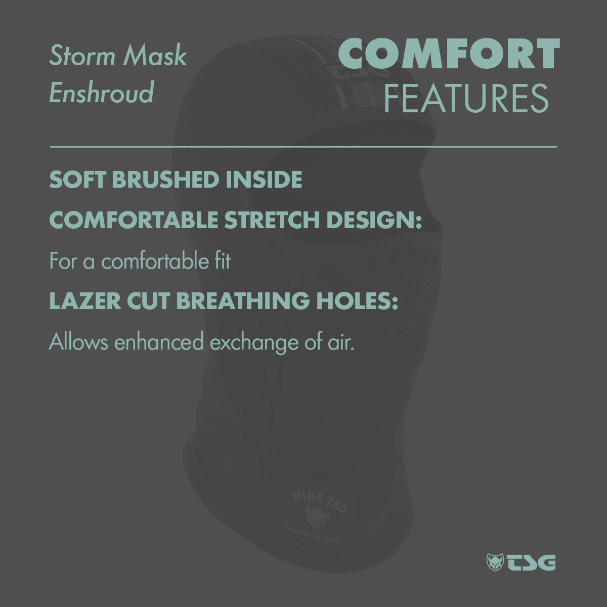 TSG - Bekleidung - Storm Mask Enshroud, Schwarzblech, Einheitsgröße