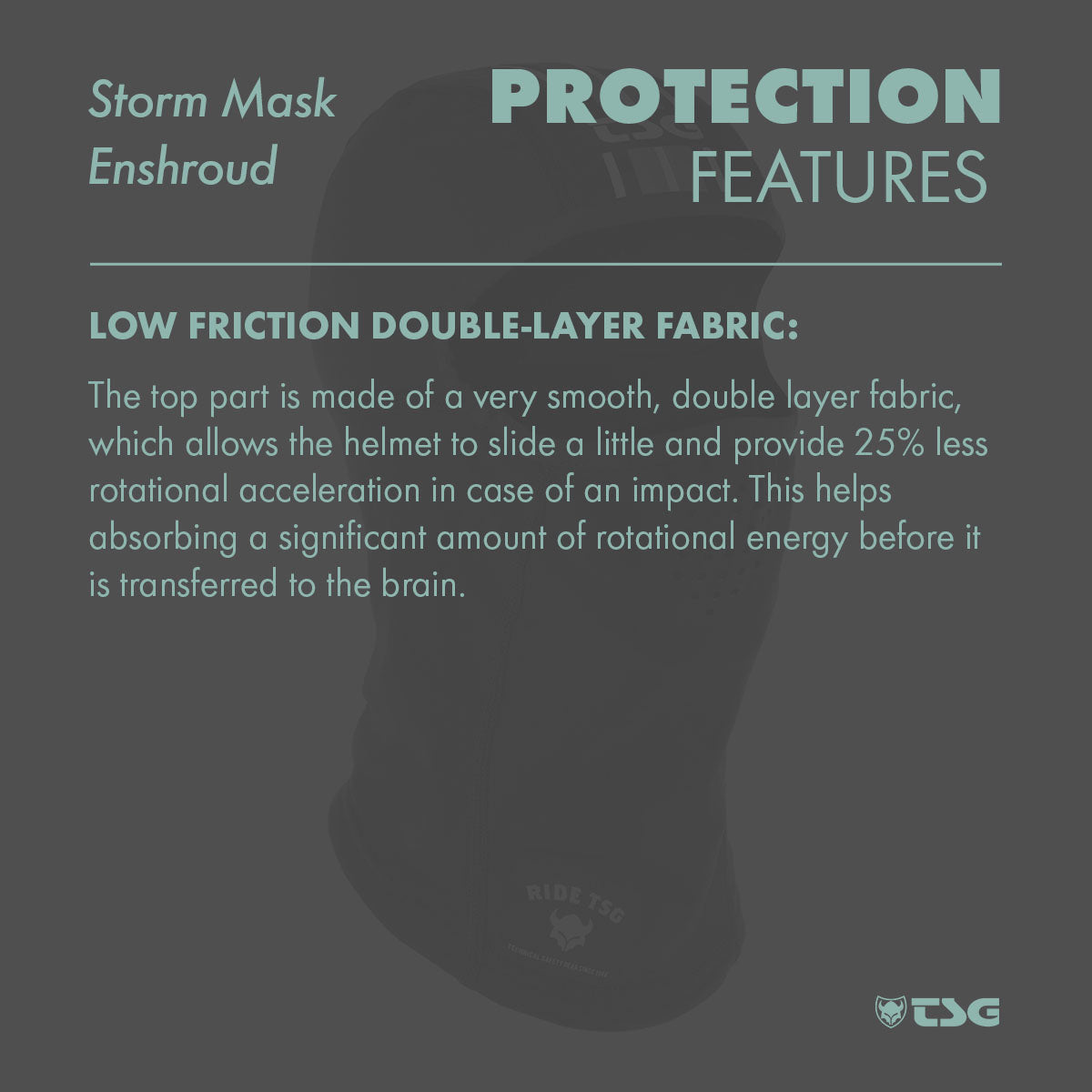 TSG - Bekleidung - Storm Mask Enshroud, Schwarzblech, Einheitsgröße