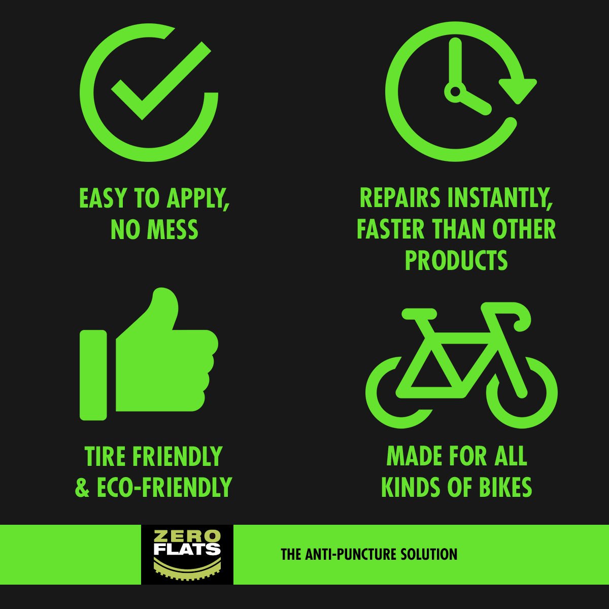 ZeroFlats Anti-puncture Sealant (180 ml)